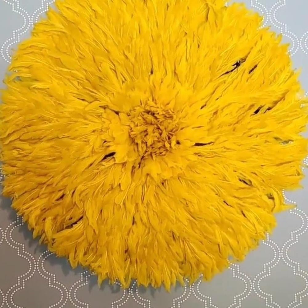 Large Vibrant Yellow JuJu Hat